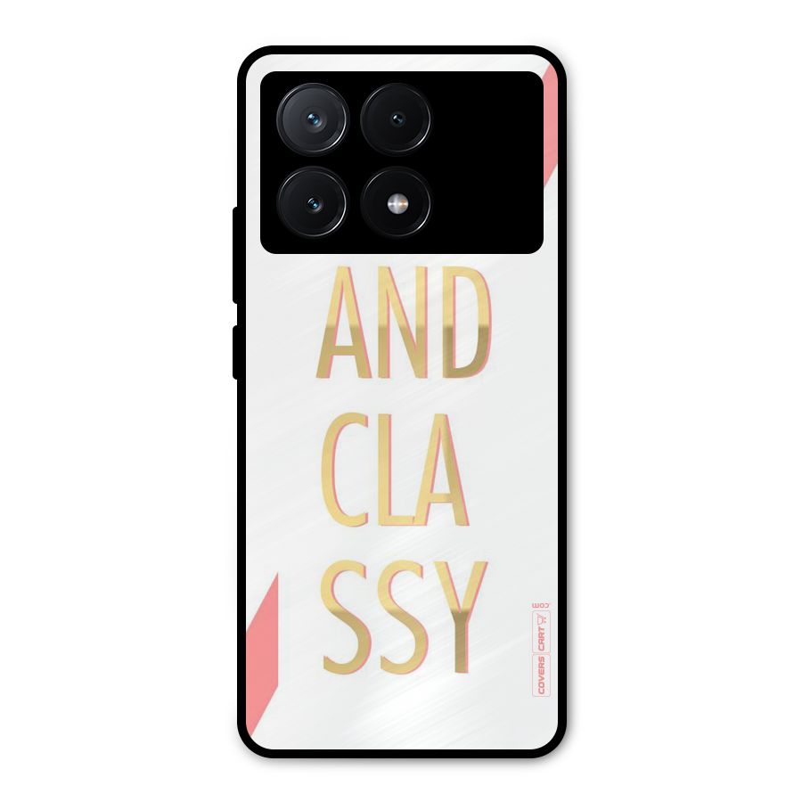 Bad And Classy Metal Back Case for Poco X6 Pro