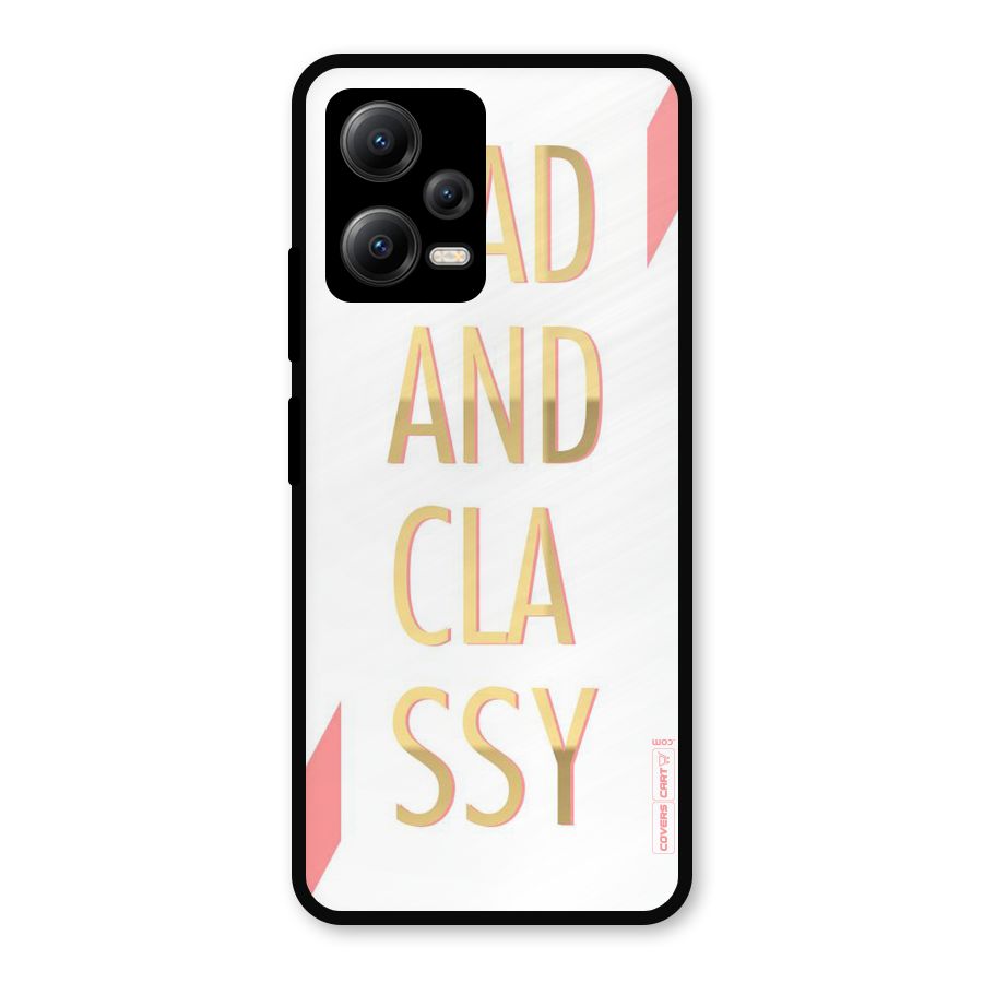 Bad And Classy Metal Back Case for Redmi Note 12 5G
