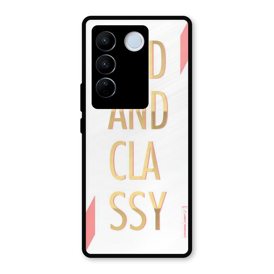 Bad And Classy Metal Back Case for Vivo V27