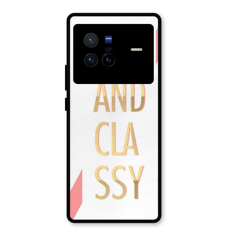 Bad And Classy Metal Back Case for Vivo X80