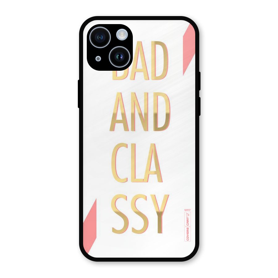 Bad And Classy Metal Back Case for iPhone 14