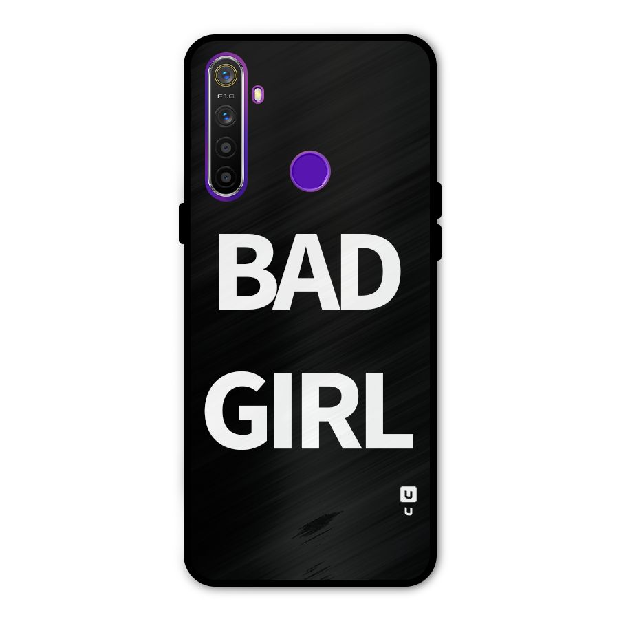 Bad Girl Attitude Glass Back Case for Realme 5s