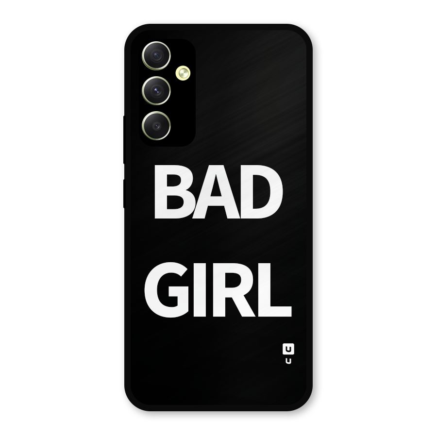 Bad Girl Attitude Metal Back Case for Galaxy A34