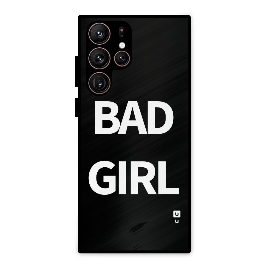 Bad Girl Attitude Metal Back Case for Galaxy S22 Ultra 5G