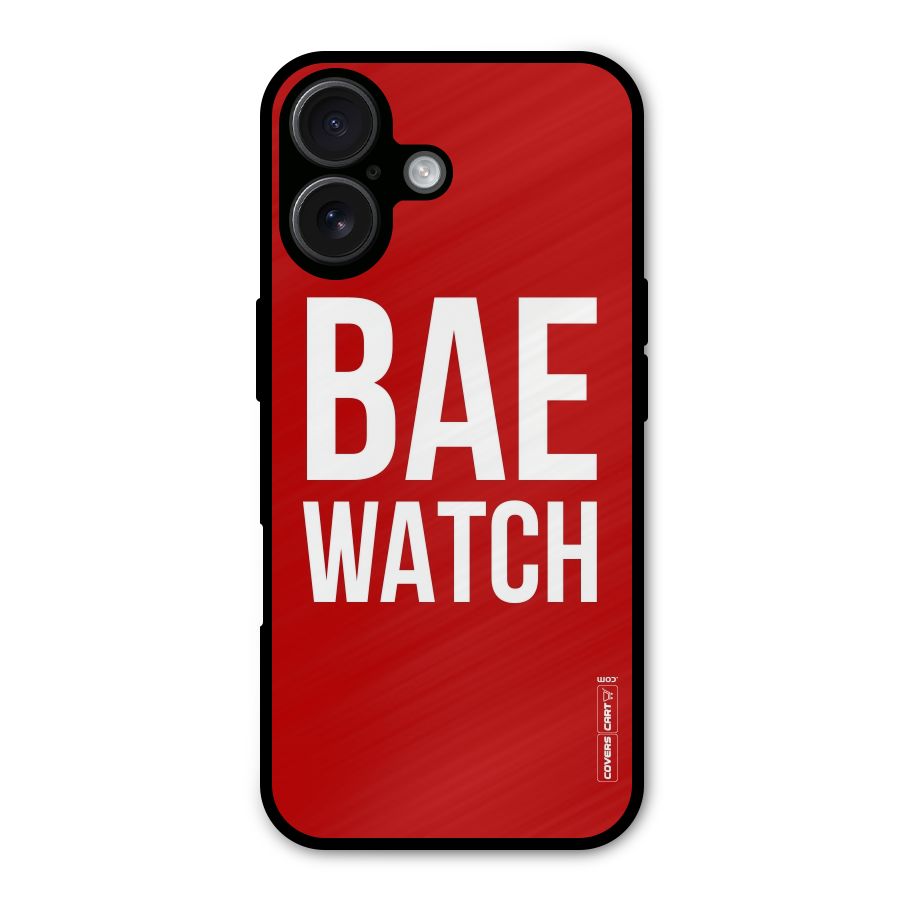 Bae Watch Metal Back Case for iPhone 16