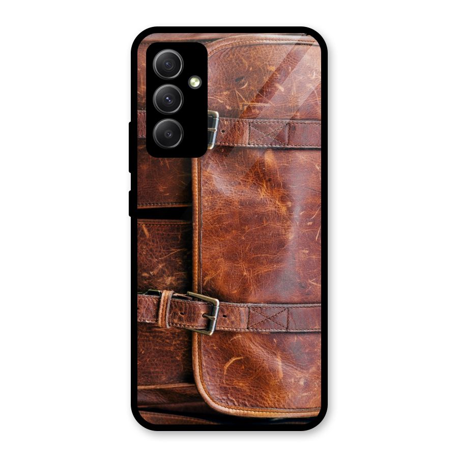Bag Design (Printed) Glass Back Case for Galaxy A34