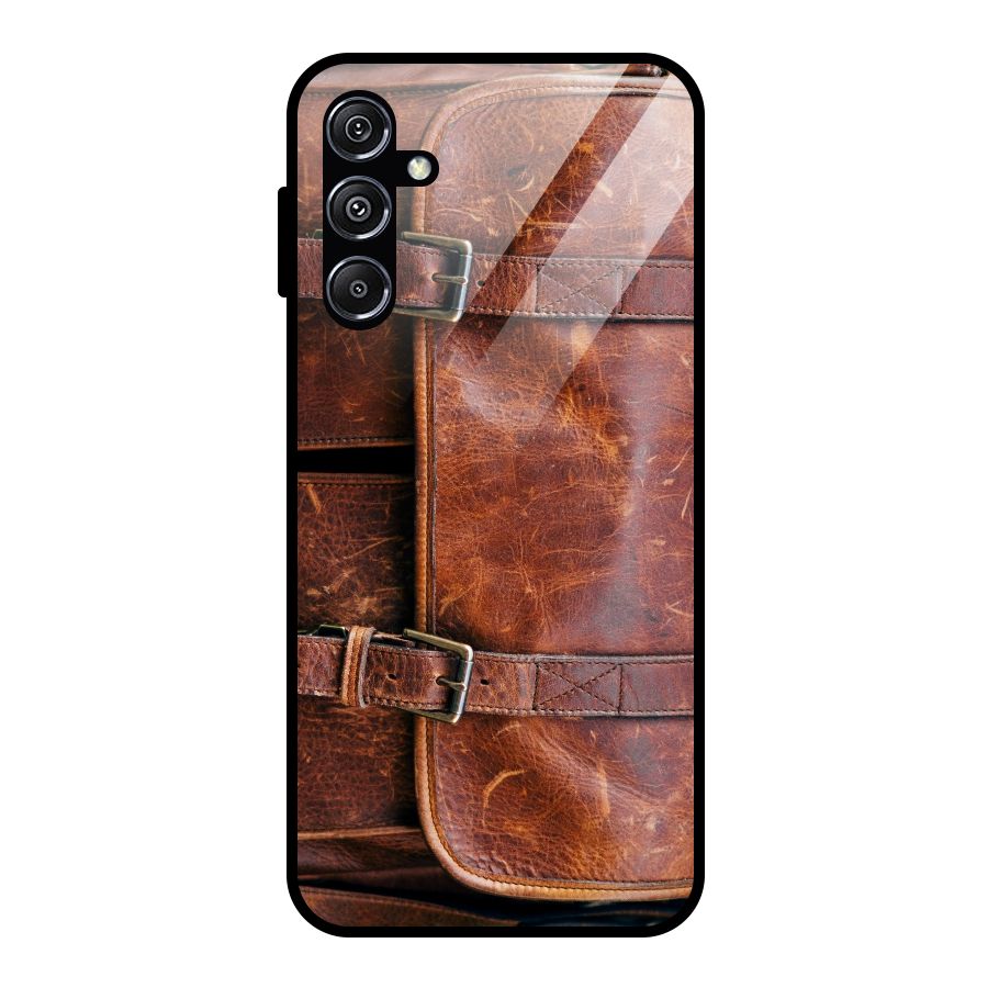 Bag Design (Printed) Glass Back Case for Galaxy M34 5G