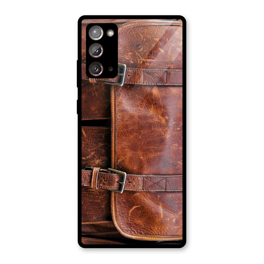 Bag Design (Printed) Glass Back Case for Galaxy Note 20