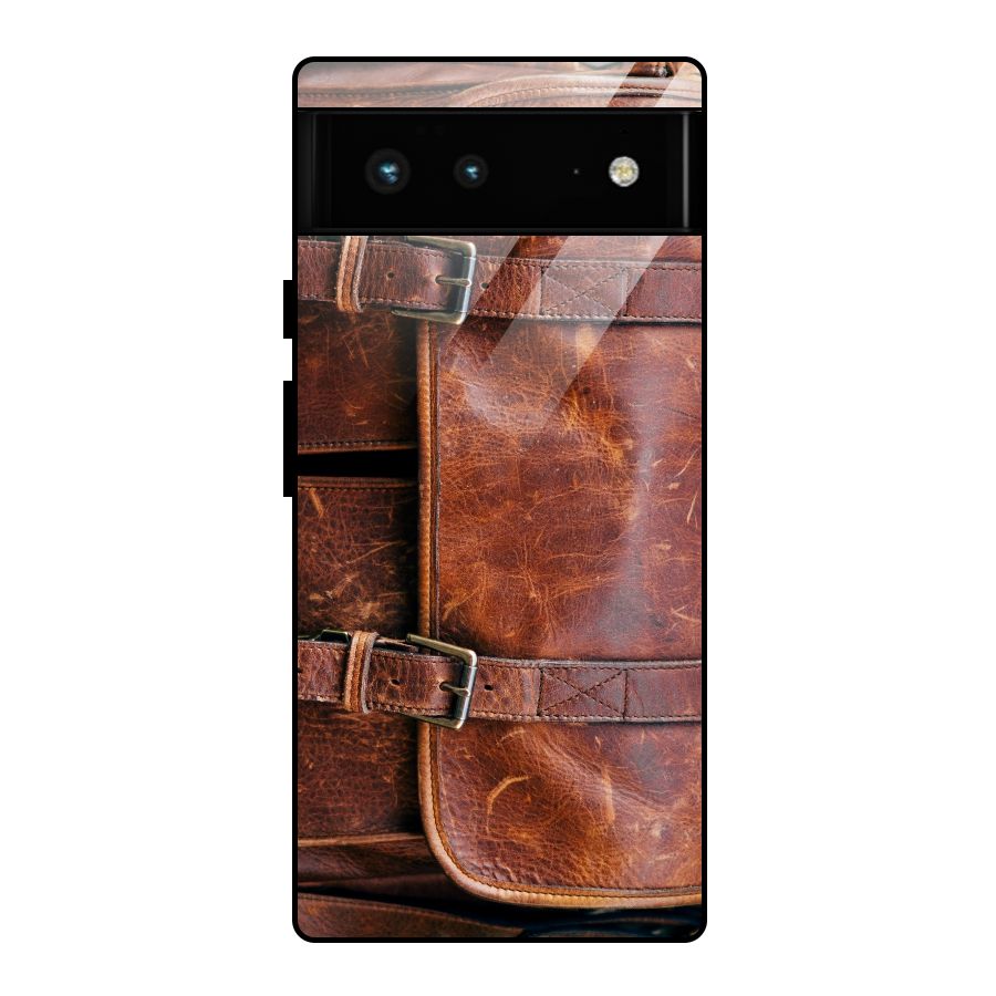Bag Design (Printed) Glass Back Case for Google Pixel 6