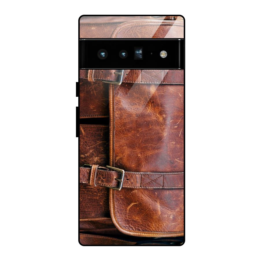 Bag Design (Printed) Glass Back Case for Google Pixel 6 Pro