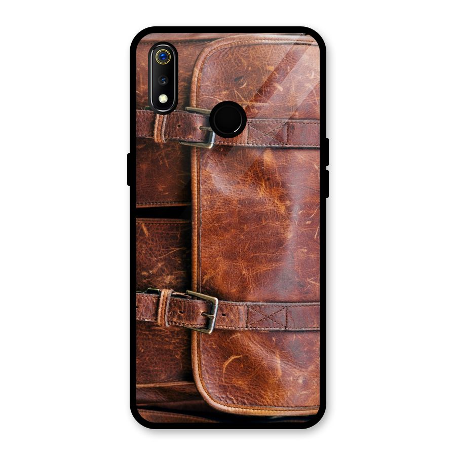 Bag Design (Printed) Glass Back Case for Realme 3