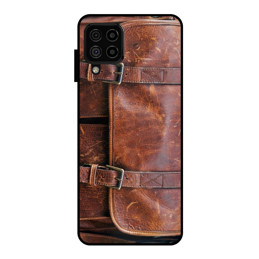 Bag Design (Printed) Metal Back Case for Galaxy A22 4G