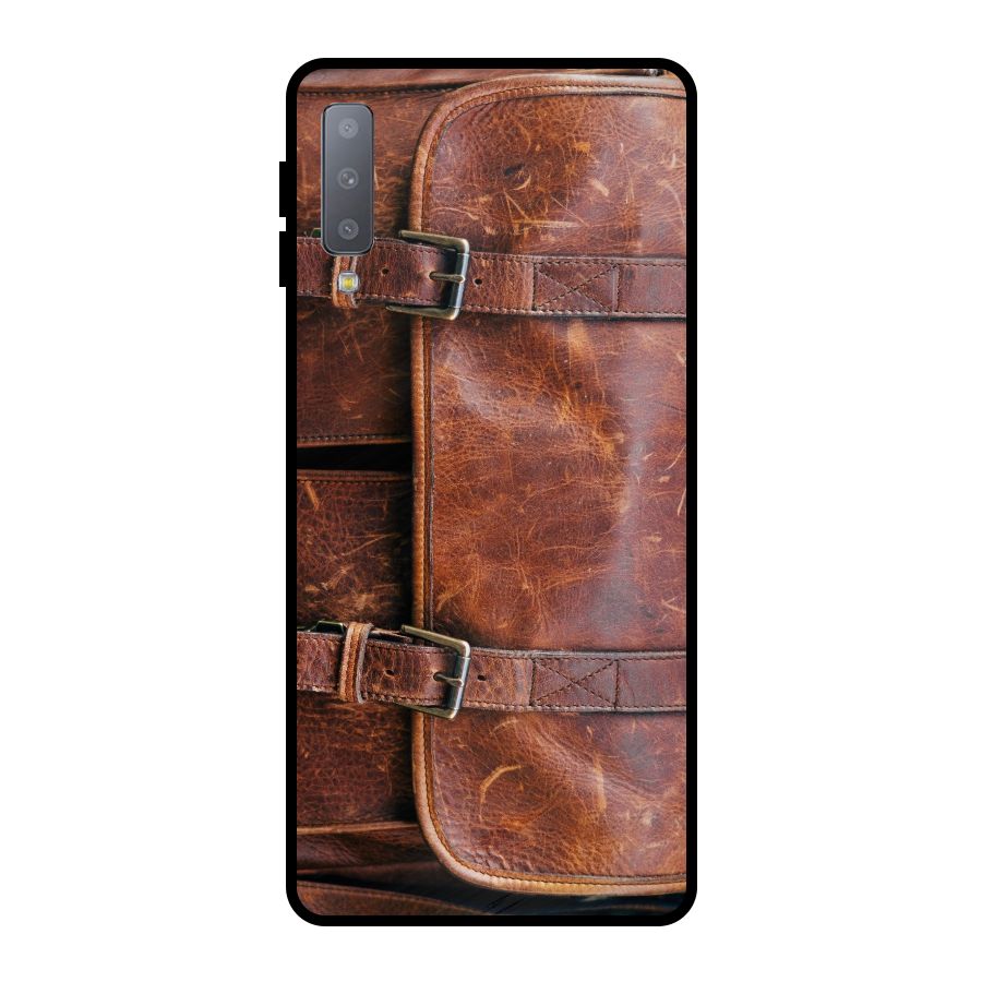 Bag Design (Printed) Metal Back Case for Galaxy A7 (2018)