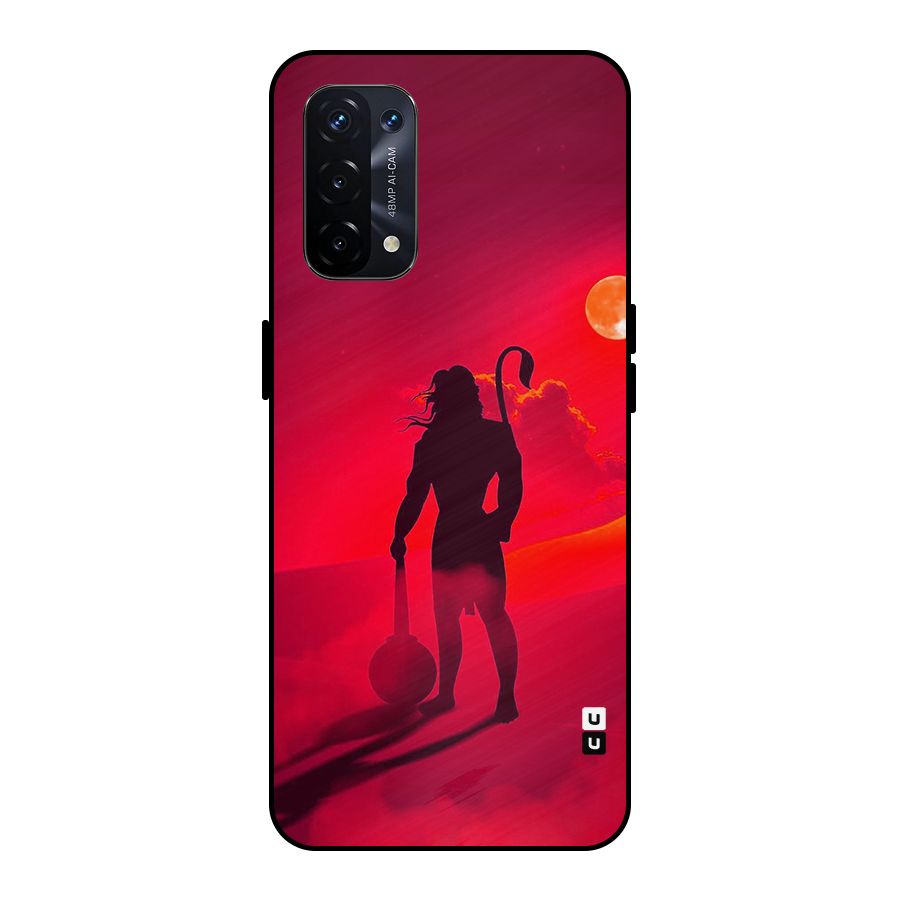 Bajrang Bali Metal Back Case for Oppo A74 5G