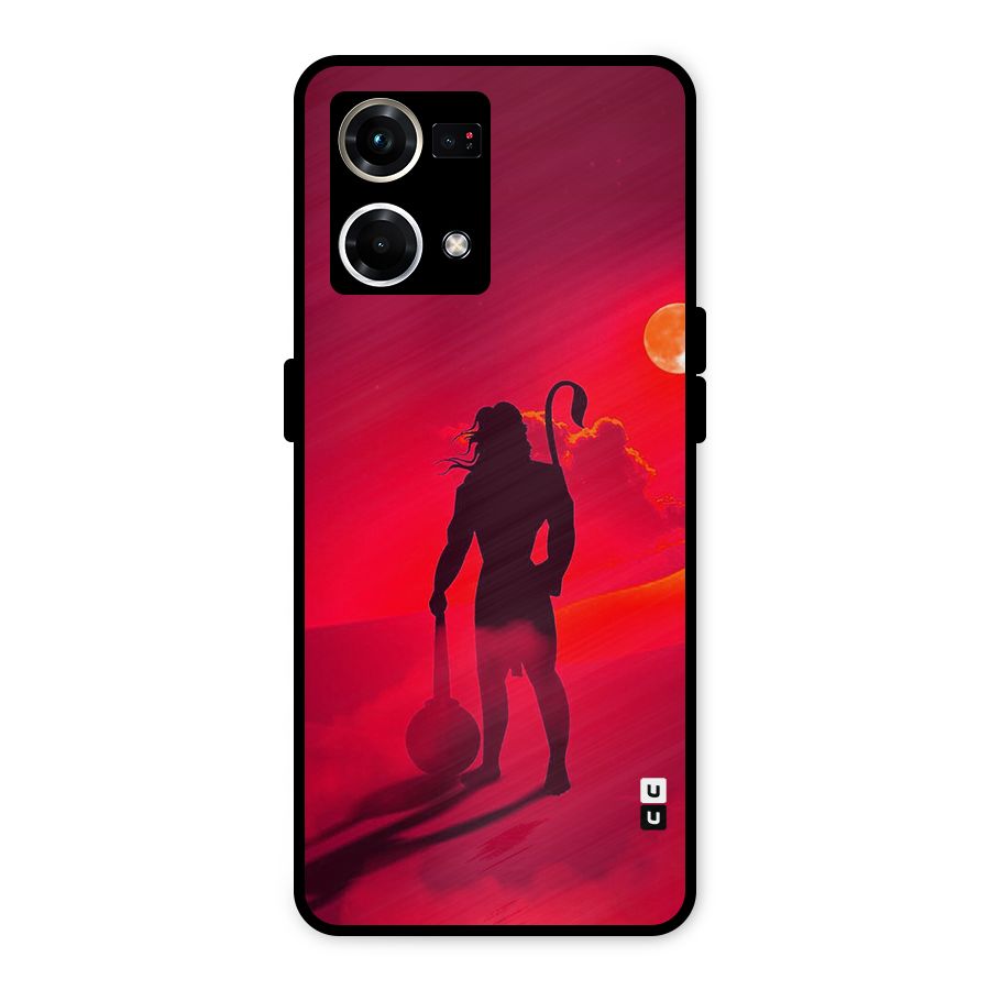 Bajrang Bali Metal Back Case for Oppo F21 Pro 4G