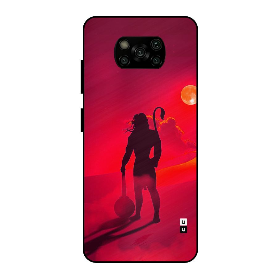 Bajrang Bali Metal Back Case for Poco X3