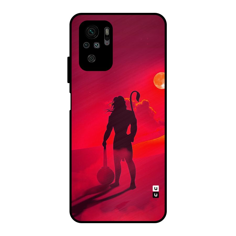 Bajrang Bali Metal Back Case for Redmi Note 10S