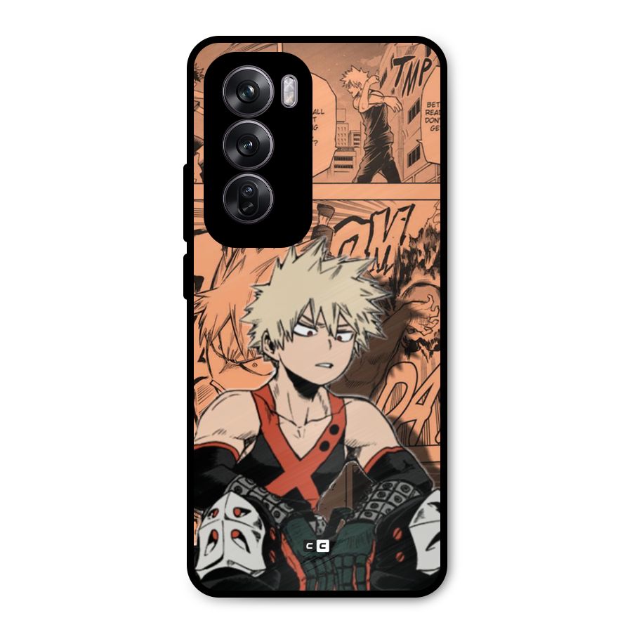 Bakugo Anime Manga Metal Back Case for Oppo Reno12 Pro