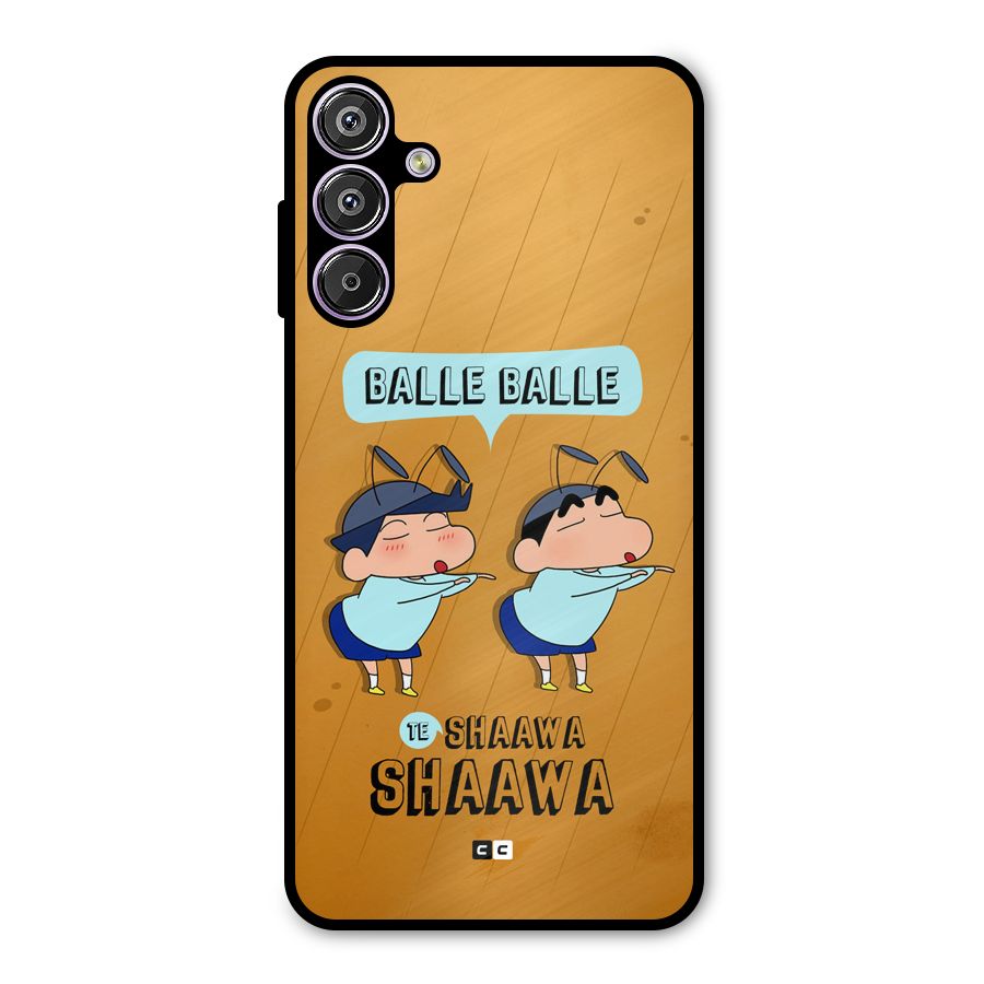 Balle Balle Shinchan Metal Back Case for Galaxy F15