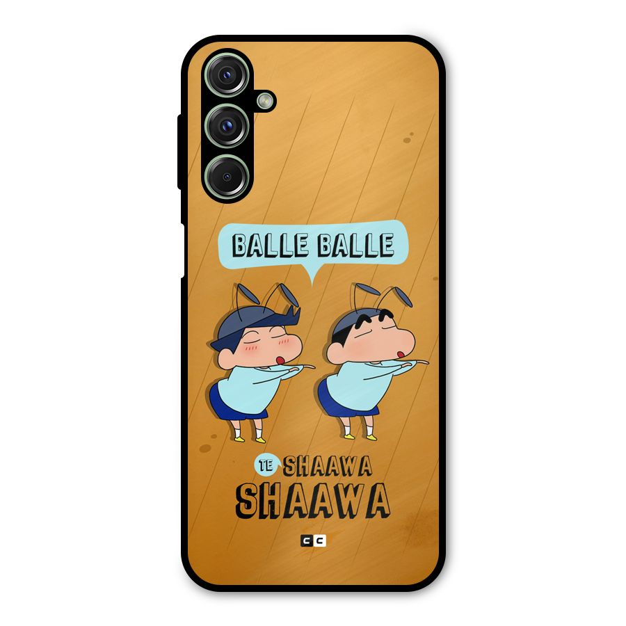 Balle Balle Shinchan Metal Back Case for Galaxy F34