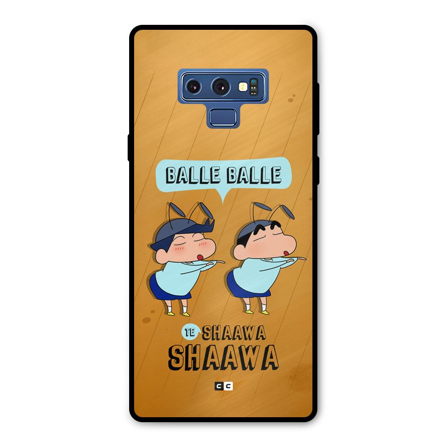 Balle Balle Shinchan Metal Back Case for Galaxy Note 9