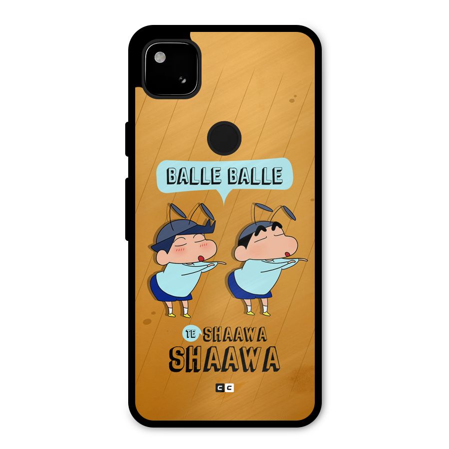 Balle Balle Shinchan Metal Back Case for Google Pixel 4a