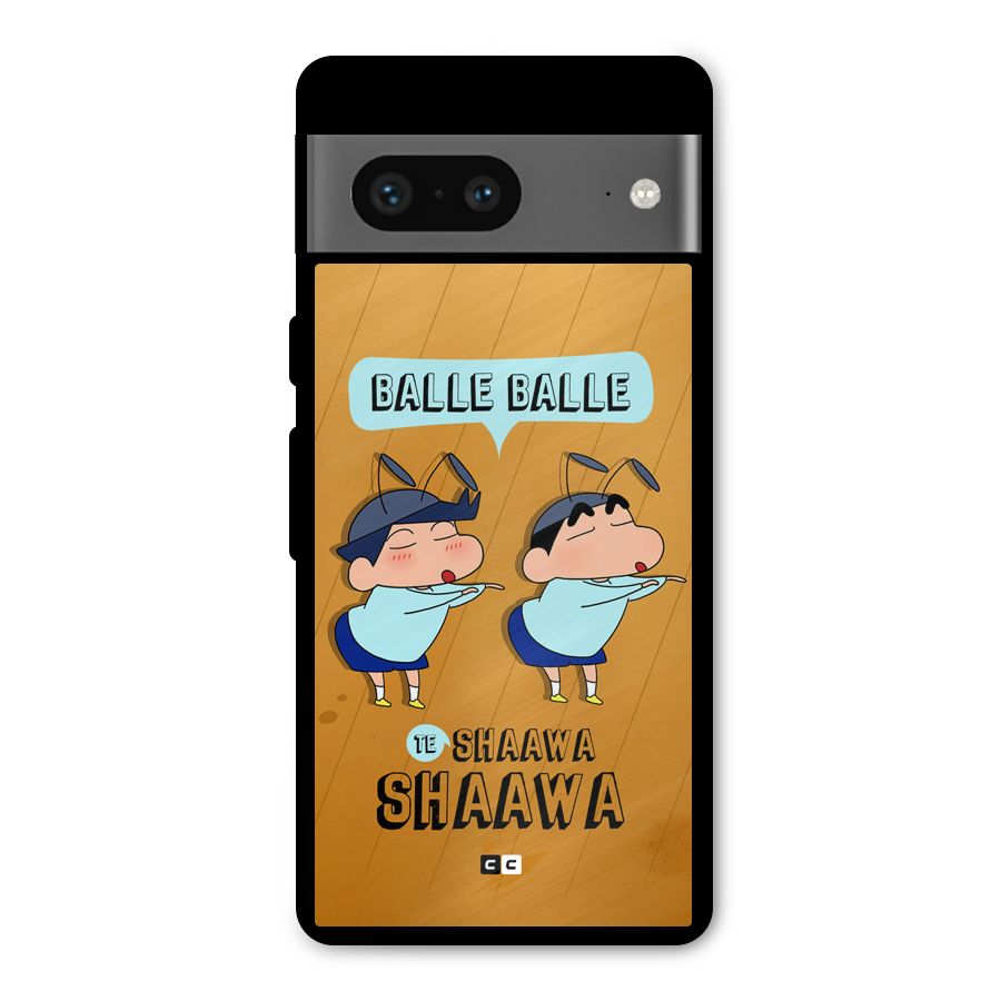 Balle Balle Shinchan Metal Back Case for Google Pixel 7