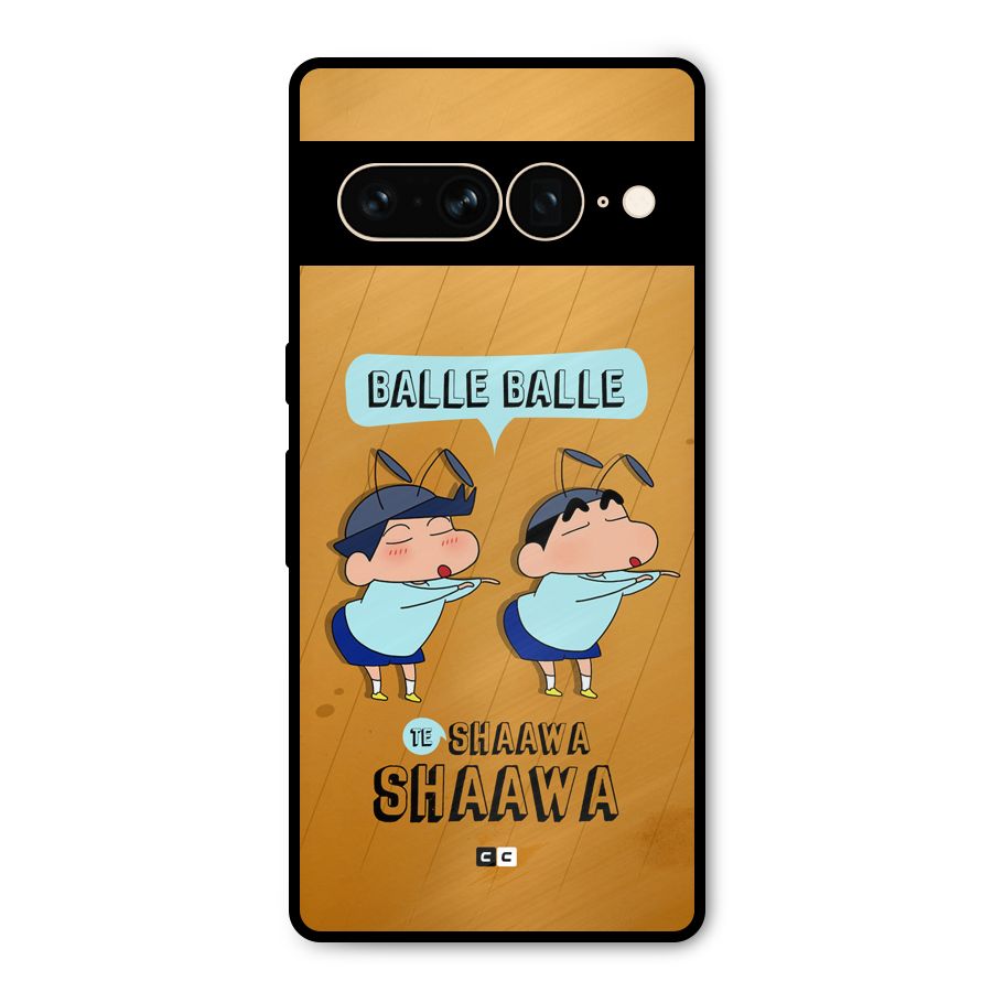 Balle Balle Shinchan Metal Back Case for Google Pixel 7 Pro
