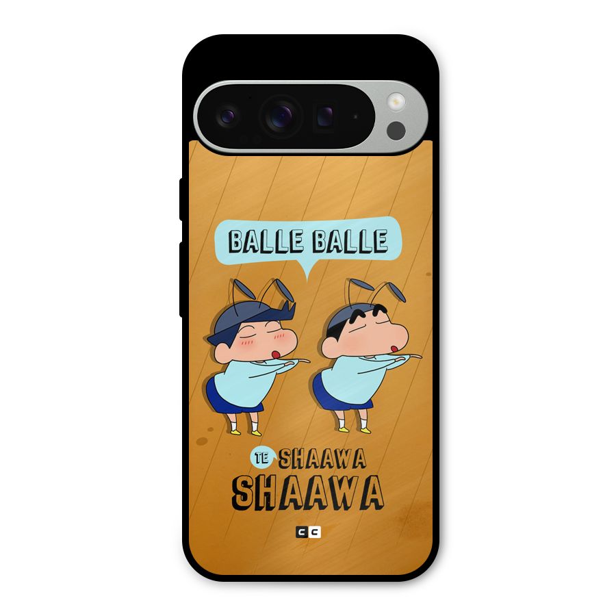 Balle Balle Shinchan Metal Back Case for Google Pixel 9 Pro XL