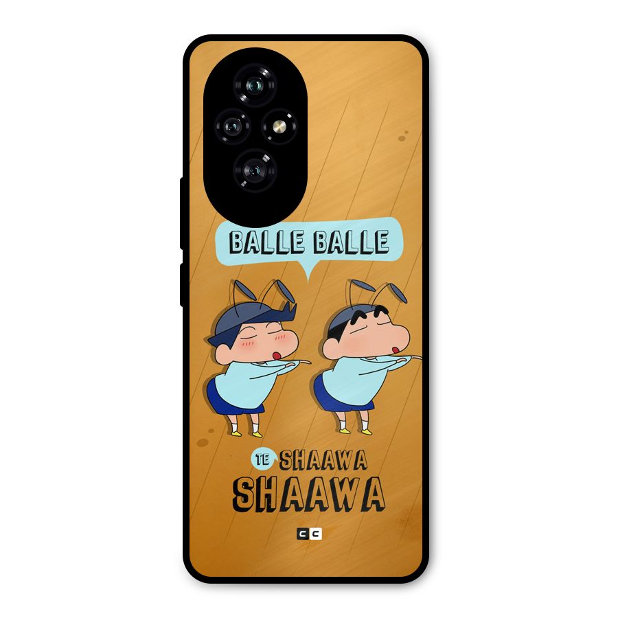 Balle Balle Shinchan Metal Back Case for Honor 200