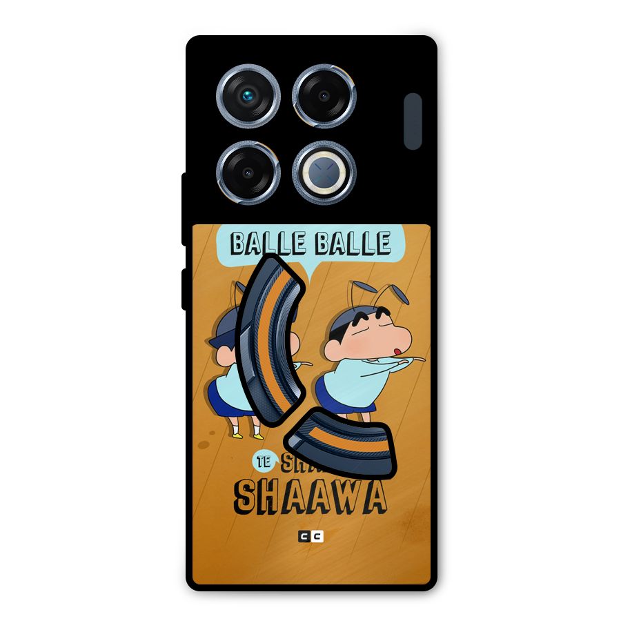 Balle Balle Shinchan Metal Back Case for Infinix GT 20 Pro