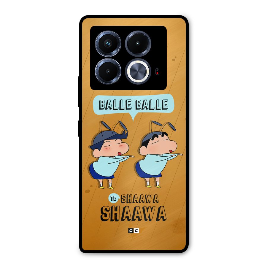 Balle Balle Shinchan Metal Back Case for Infinix Note 40 5G