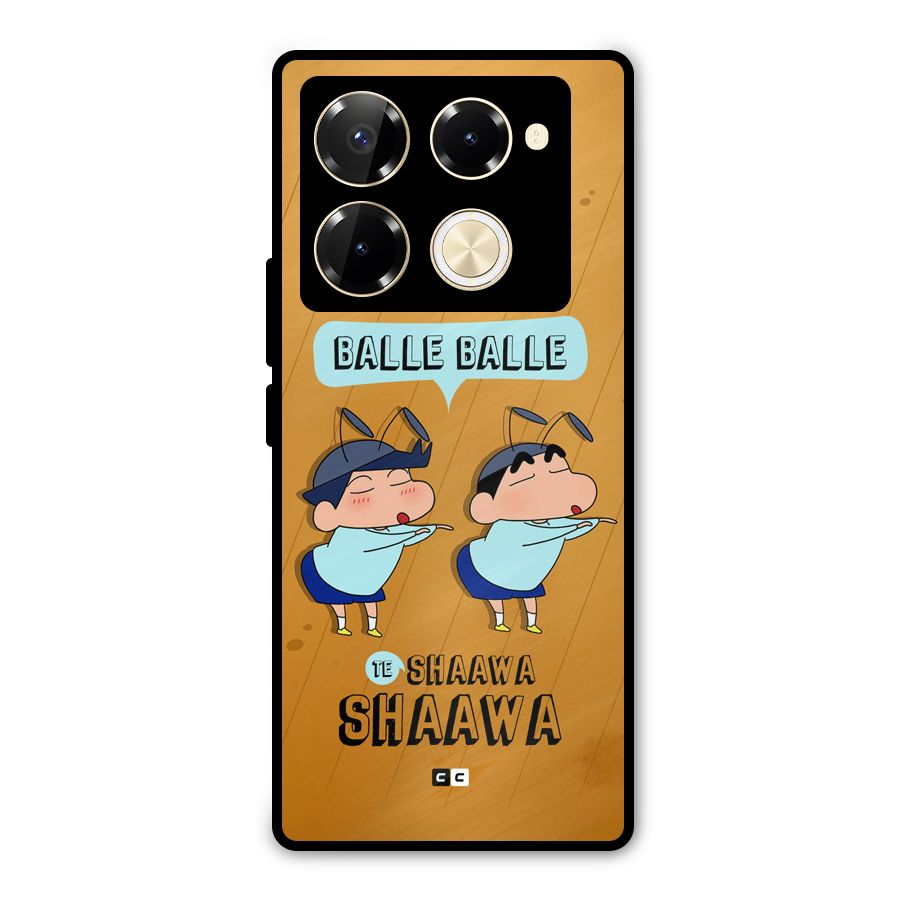 Balle Balle Shinchan Metal Back Case for Infinix Note 40 Pro