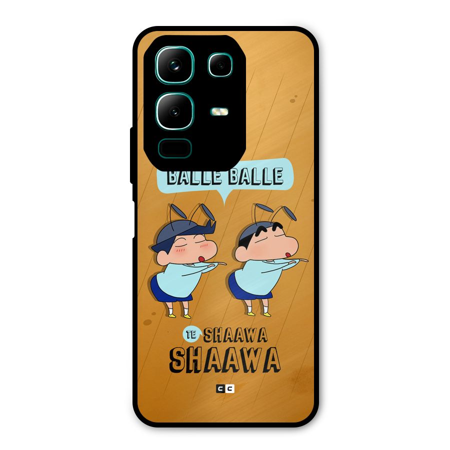 Balle Balle Shinchan Metal Back Case for Infinix Note 50x