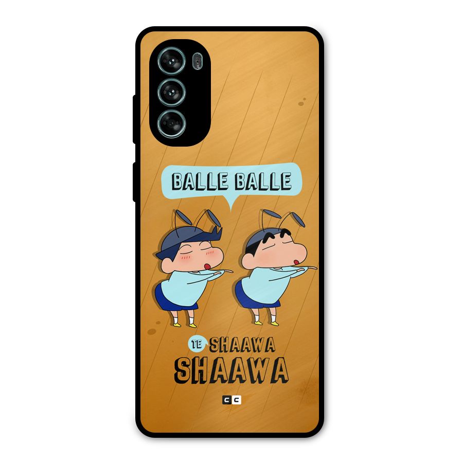 Balle Balle Shinchan Metal Back Case for Moto G62