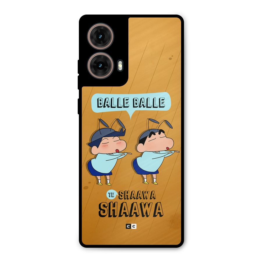 Balle Balle Shinchan Metal Back Case for Moto G85