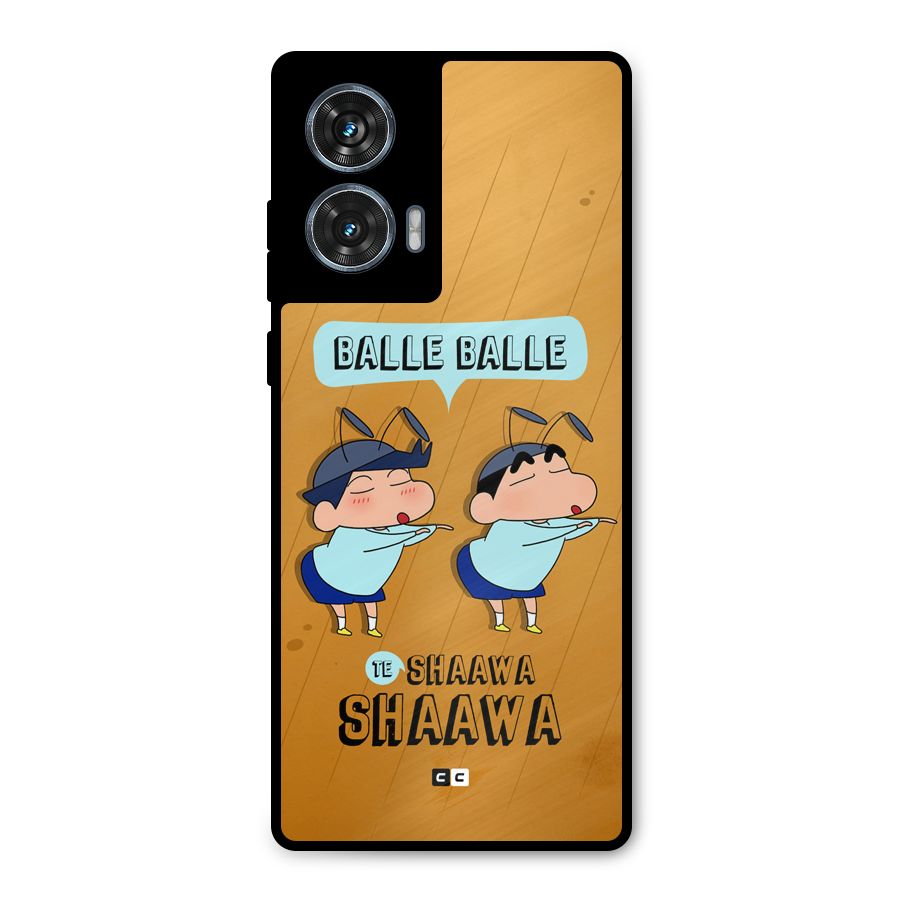 Balle Balle Shinchan Metal Back Case for Motorola Edge 50 Fusion