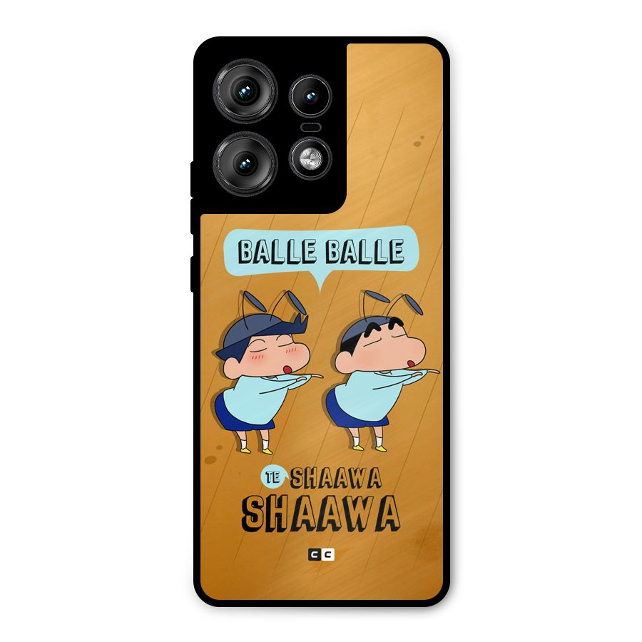 Balle Balle Shinchan Metal Back Case for Motorola Edge 50 Pro