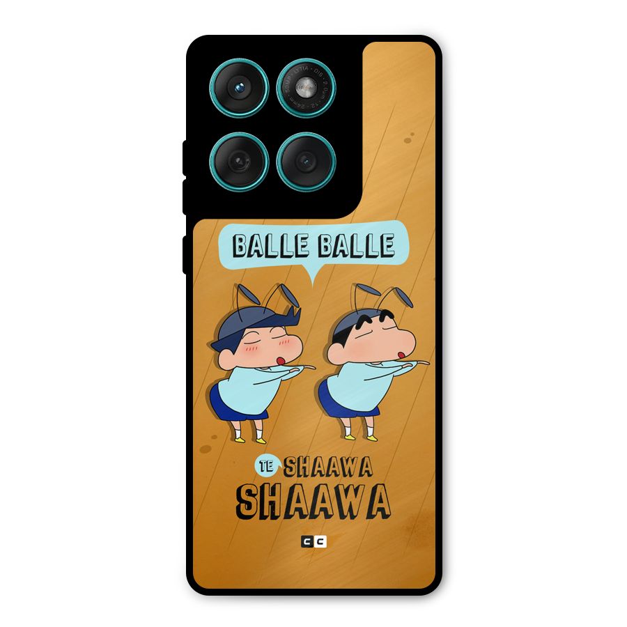 Balle Balle Shinchan Metal Back Case for Motorola Edge 60 Fusion