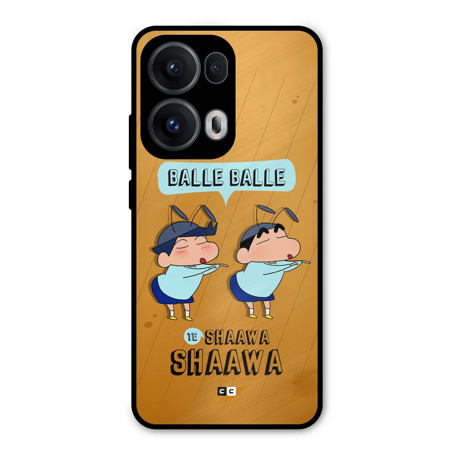 Balle Balle Shinchan Metal Back Case for Oppo Reno13 Pro