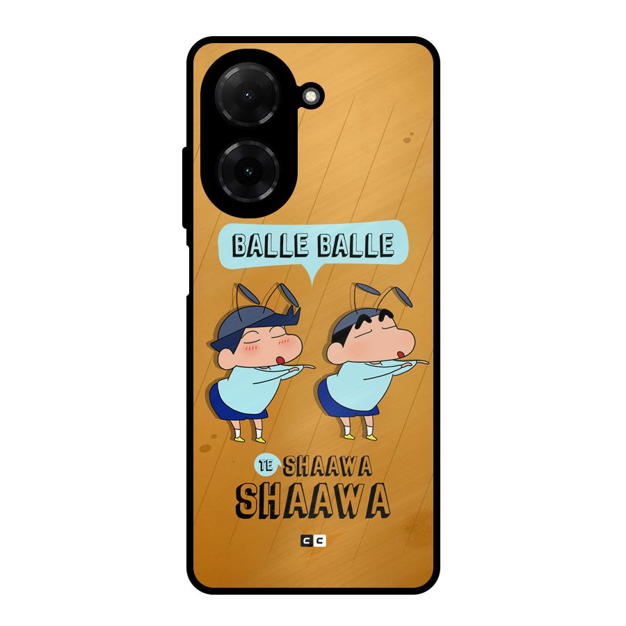 Balle Balle Shinchan Metal Back Case for Poco C71