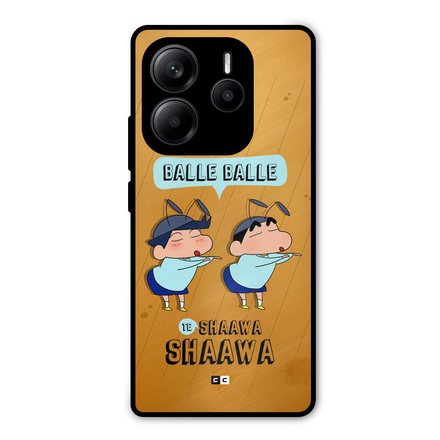 Balle Balle Shinchan Metal Back Case for Redmi Note 14 5G