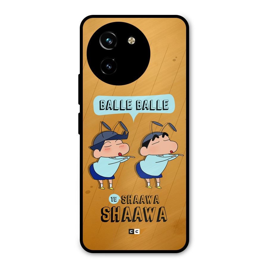 Balle Balle Shinchan Metal Back Case for Vivo T3x