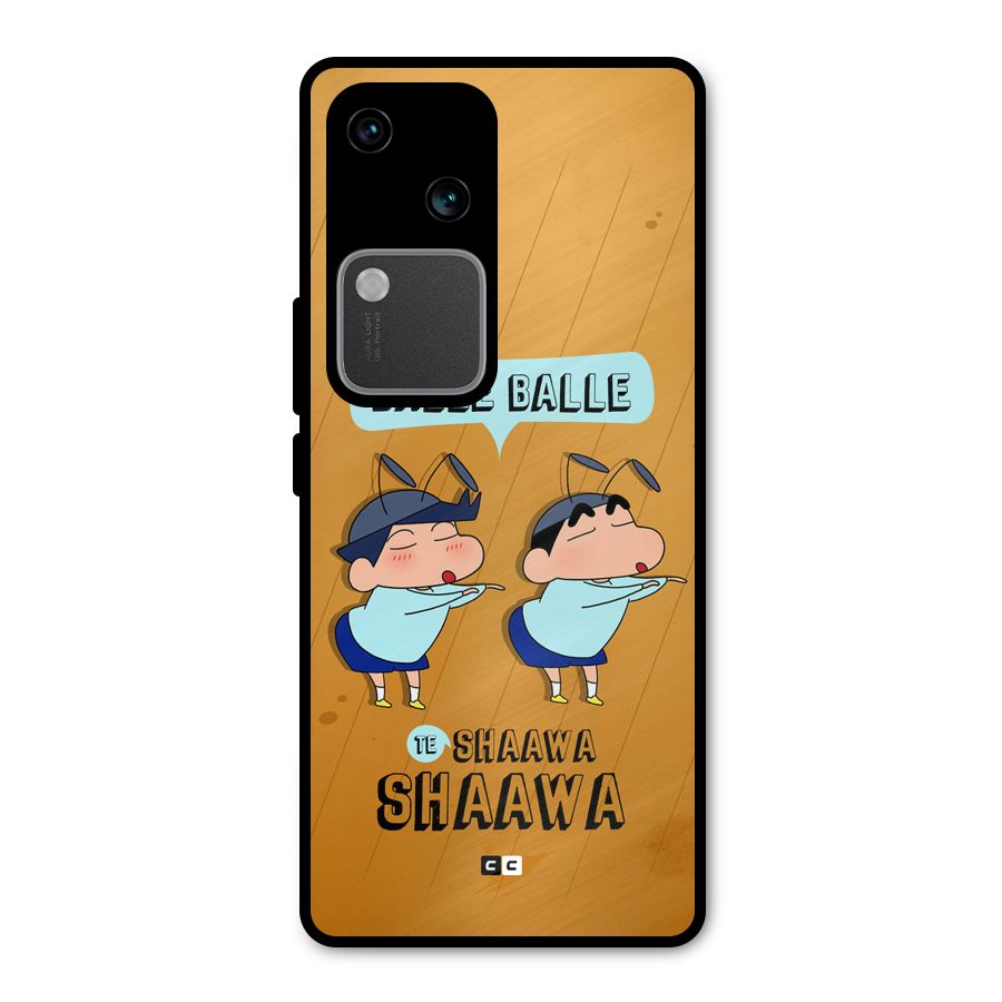 Balle Balle Shinchan Metal Back Case for Vivo V30