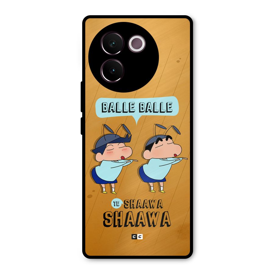 Balle Balle Shinchan Metal Back Case for Vivo V30e