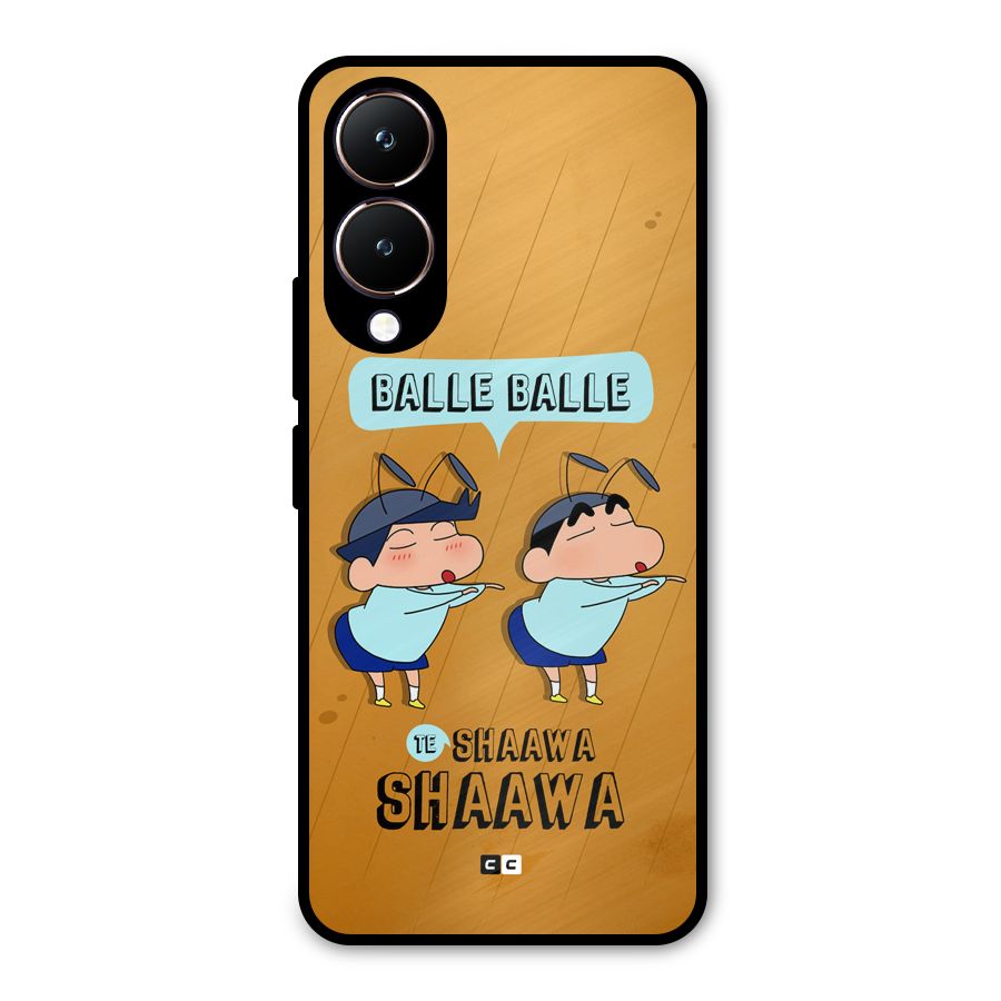 Balle Balle Shinchan Metal Back Case for Vivo Y28