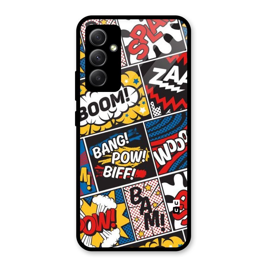 Bam Pattern Glass Back Case for Galaxy A34
