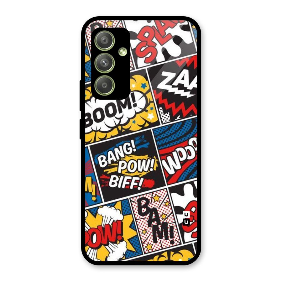 Bam Pattern Glass Back Case for Galaxy A54
