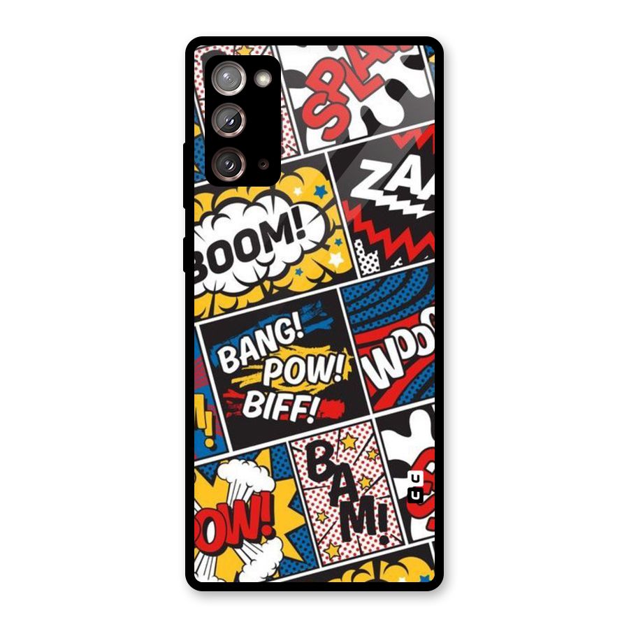 Bam Pattern Glass Back Case for Galaxy Note 20