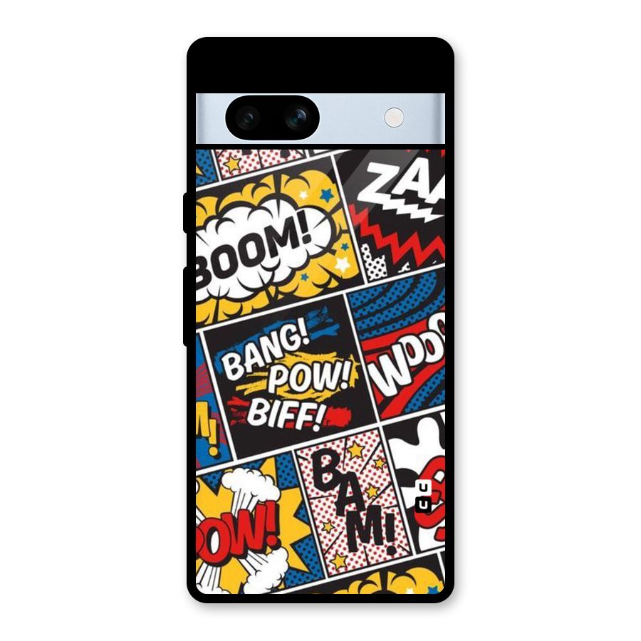 Bam Pattern Glass Back Case for Google Pixel 7a